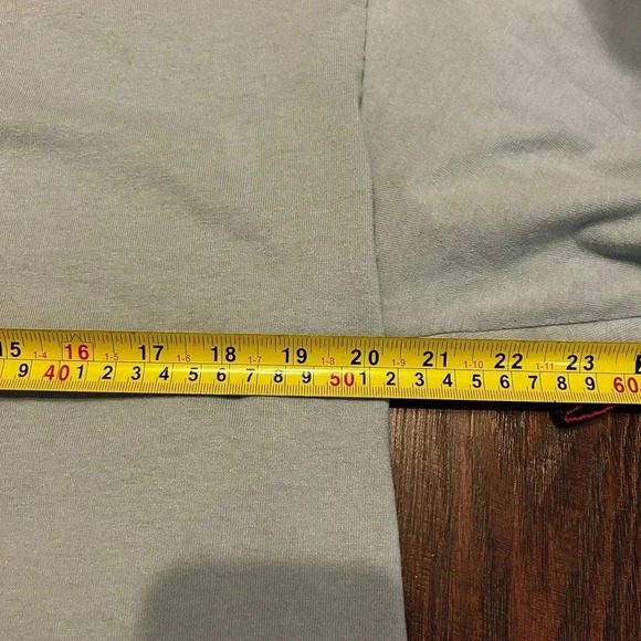 Enchante Long Sleeve Sage Knit Women’s L Button Front Peasant Boho Casual Tunic - Picture 5 of 8